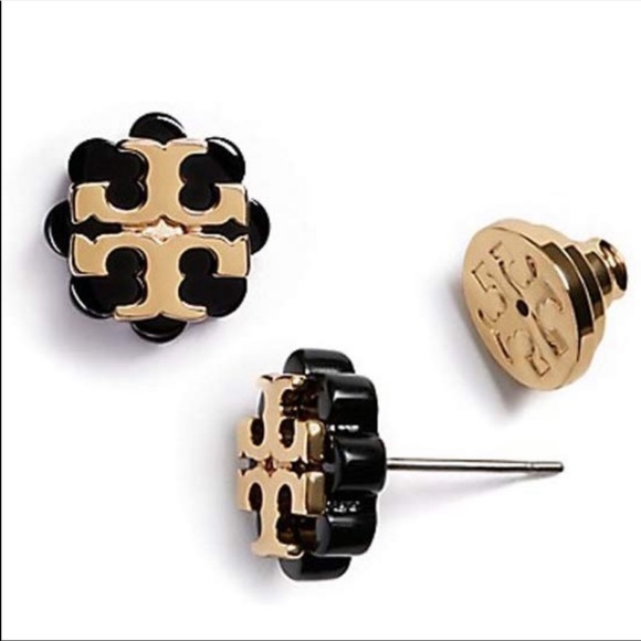 Tory Burch Jewelry - 🌸🌸TORY BURCH FLOWER RESIN LOGO EARRINGS 🌸🌸NEW